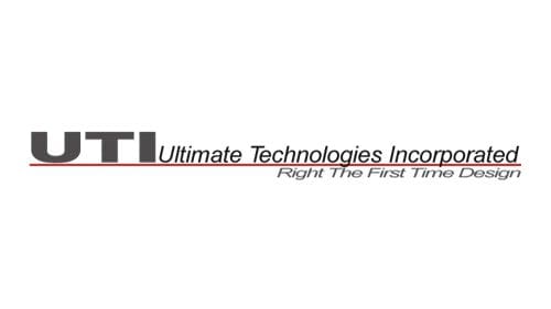 Ultimate Technologies Incorporated Logo. Right The First Time Design.