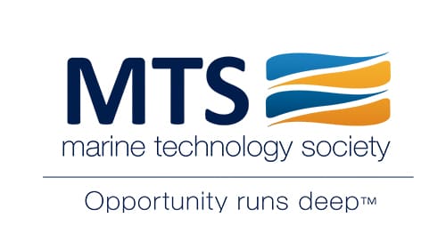 Marine Technology Society (MTS) Logo. Opportunity runs deep.